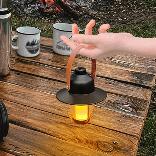 Camping Tent Light Portable LED Campsite Lantern Waterproof Night Lamp Support 3 Color and Stepless Dimming for Tent Hiking