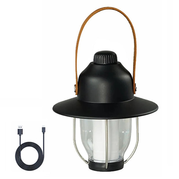 Camping Tent Light Portable LED Campsite Lantern Waterproof Night Lamp Support 3 Color and Stepless Dimming for Tent Hiking