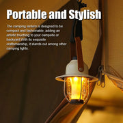 Camping Tent Light Portable LED Campsite Lantern Waterproof Night Lamp Support 3 Color and Stepless Dimming for Tent Hiking