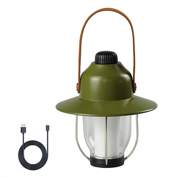 Camping Tent Light Portable LED Campsite Lantern Waterproof Night Lamp Support 3 Color and Stepless Dimming for Tent Hiking