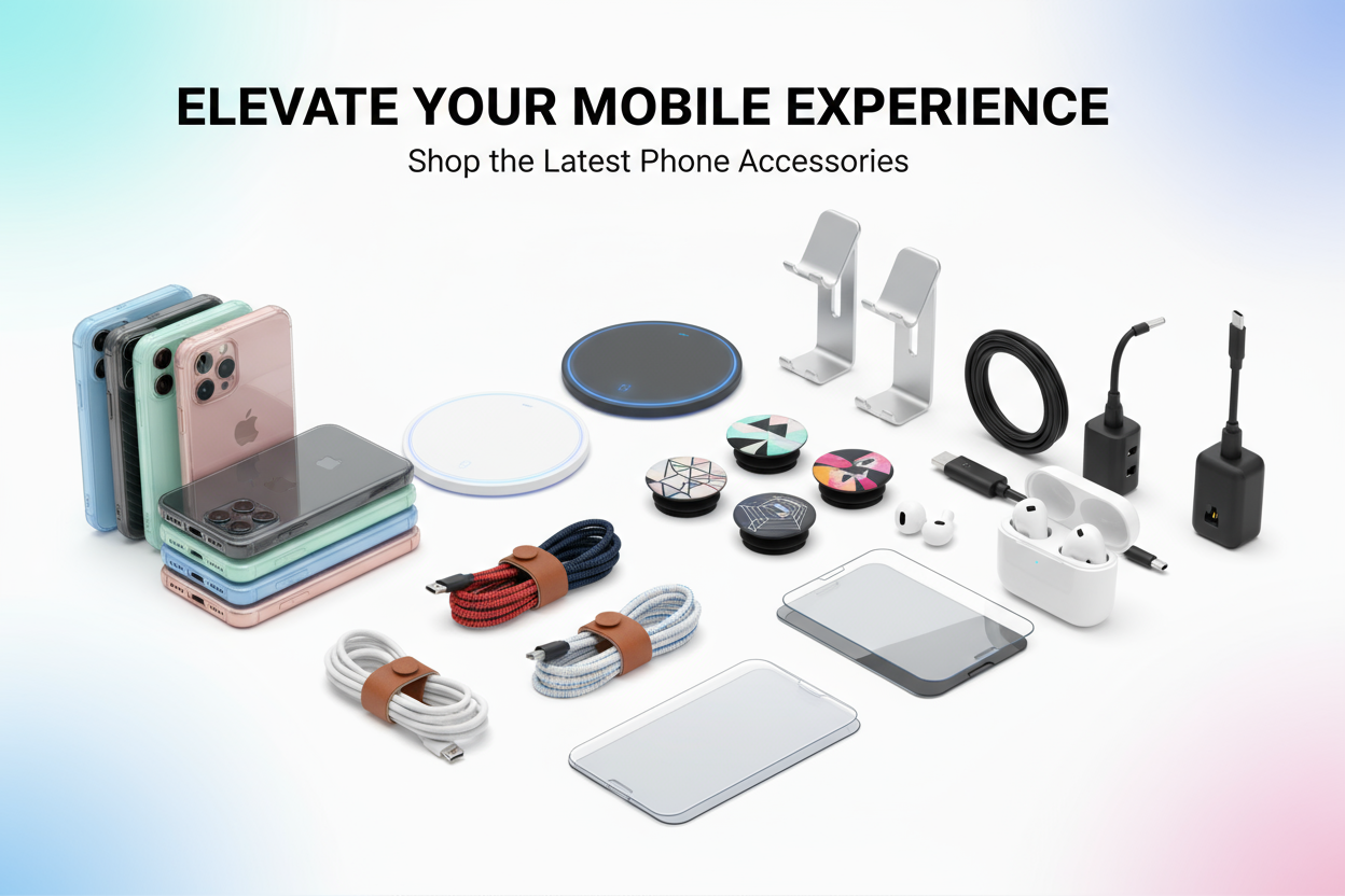 Phone accessories for my store banner